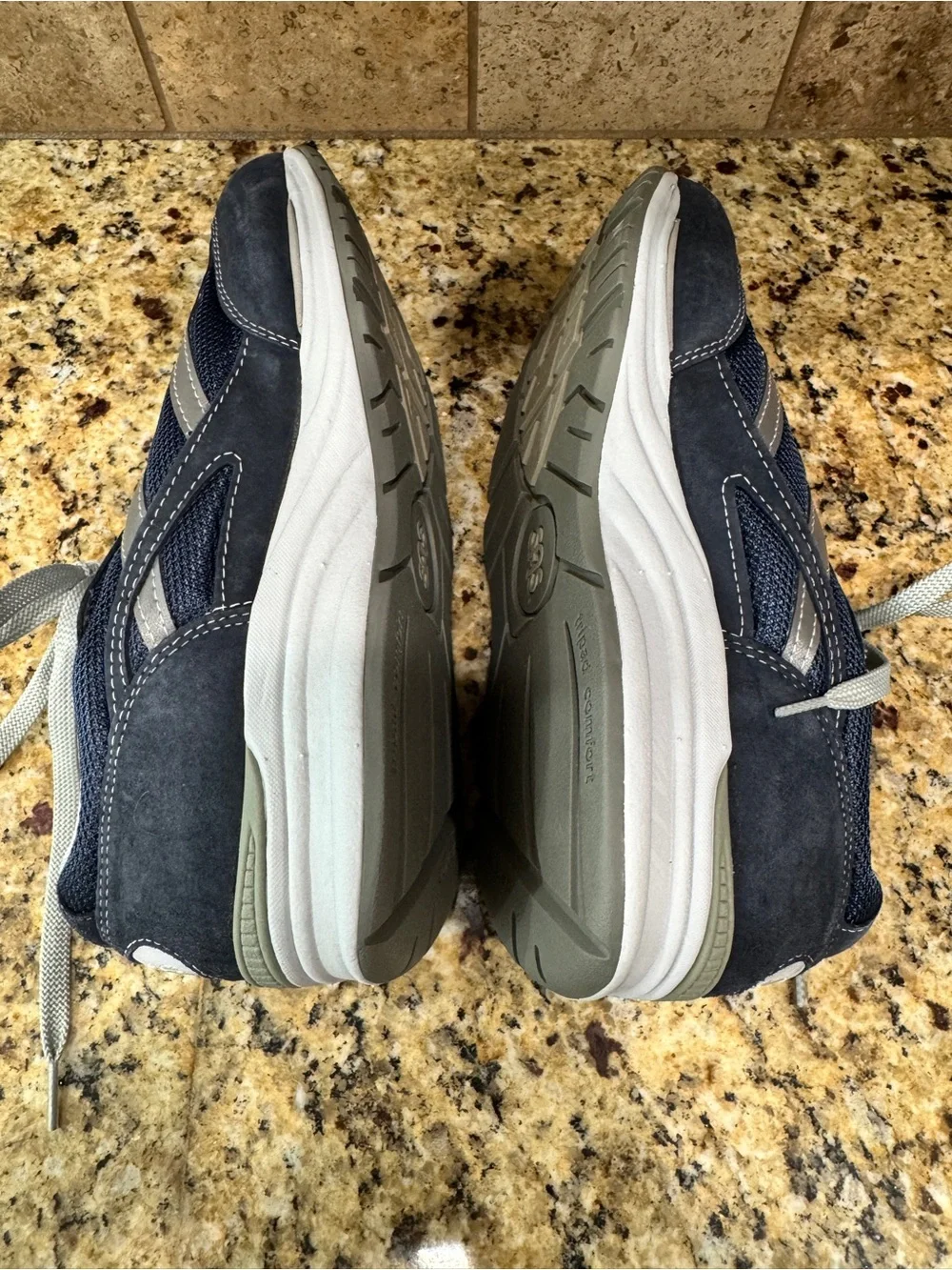 SAS Journey Sneakers Shoes Blue Gray Mens Lace Up 8.5WW Diabetic Comfort